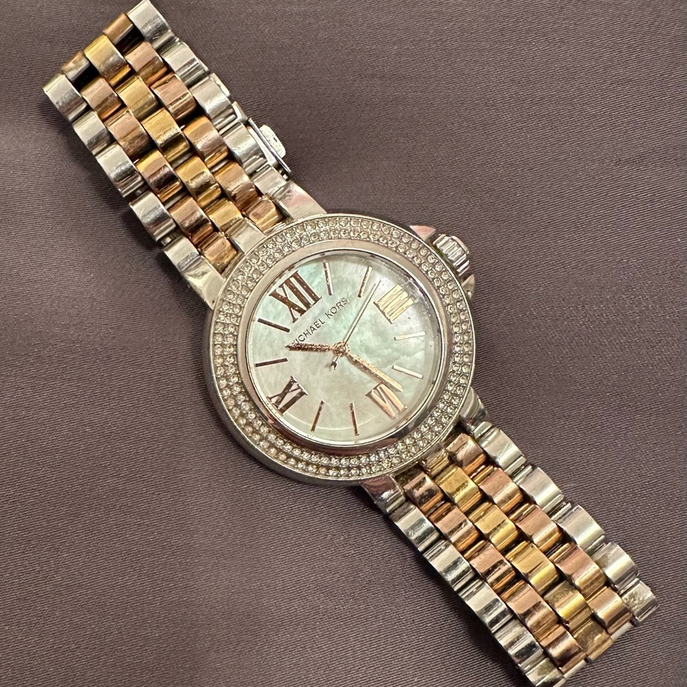 Michael Kors 3 toned womens's watch